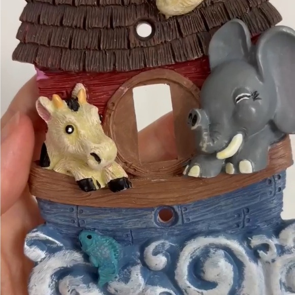 Vintage NOAH'S ARC single light switch plate single toggle light switch cover - Picture 6 of 8